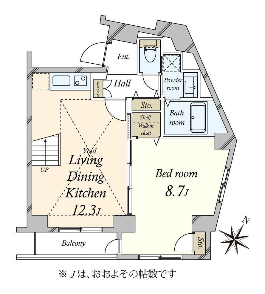 ドルチェ東新宿の間取図