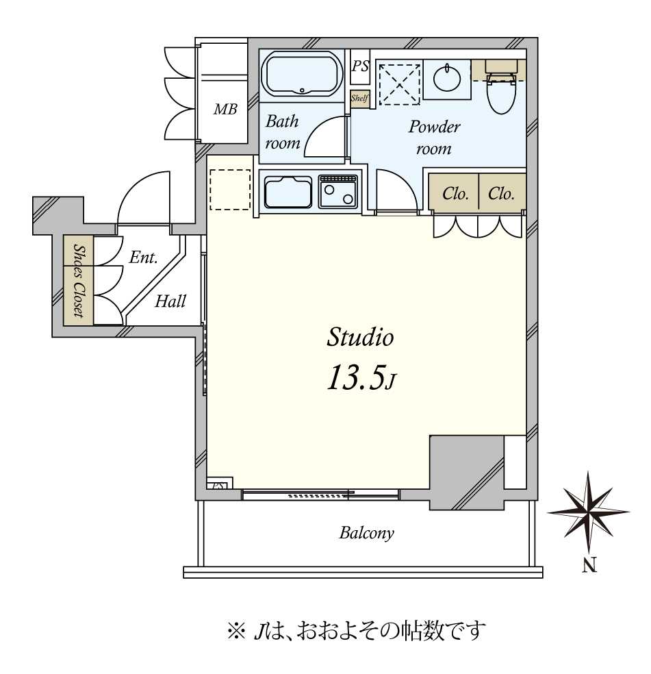 品川タワーフェイスの間取図