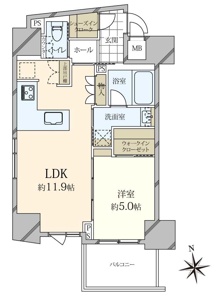 ベルジェンド元浅草クレールの間取図