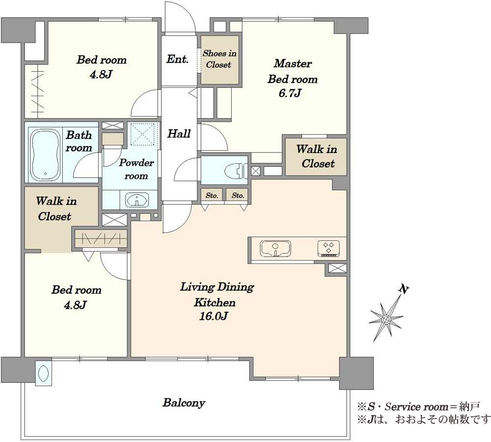 アイ・プレイス稲毛3棟の間取図