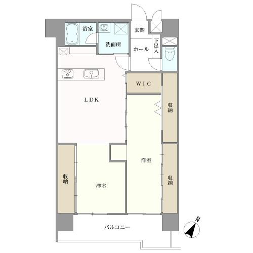 朝日プラザ天神の間取図