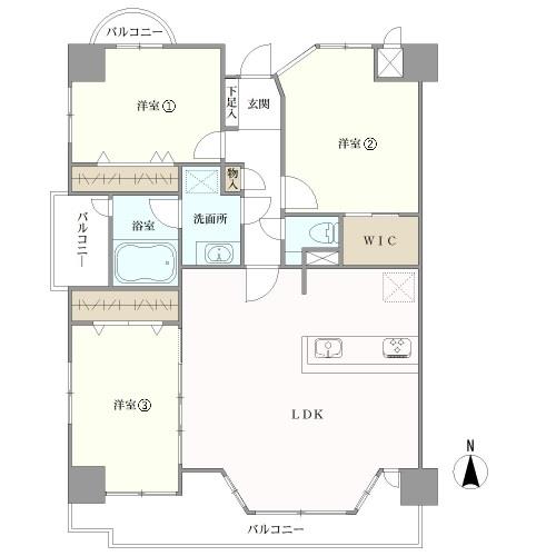 プレジデント寺塚の間取図