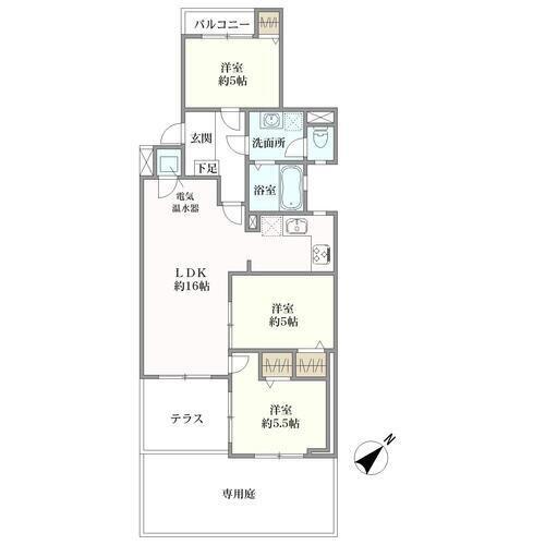 ライオンズマンション高宮第３の間取図