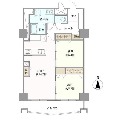 ローズマンション大濠の間取図