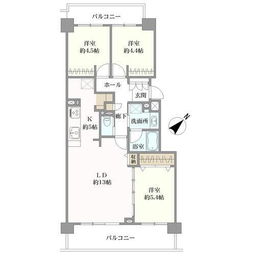 リベーラガーデンの間取図