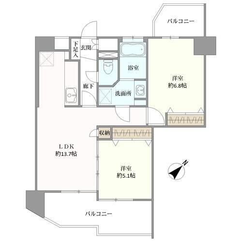 ジョイナス天神タワーの間取図