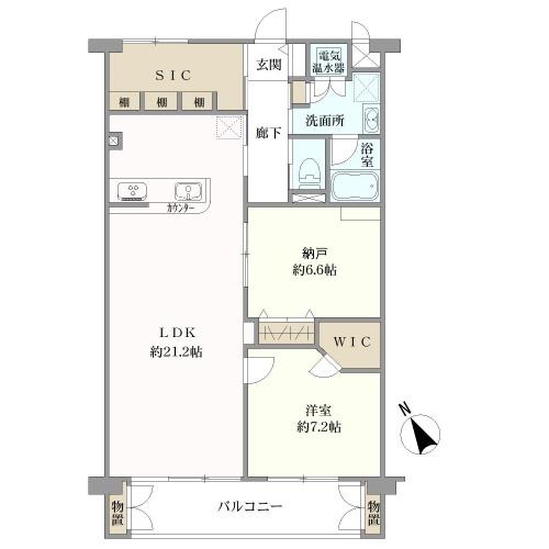 メガロン逗子の間取図