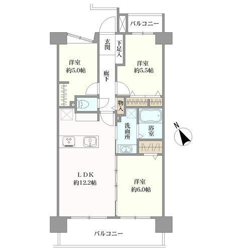 クリオ藤沢７番館の間取図