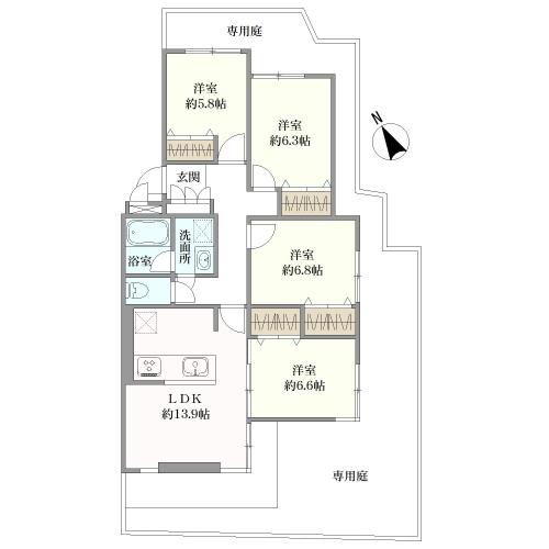 ルミエール八事の間取図