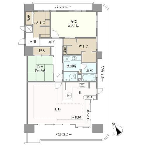 ライオンズマンション安城相生町の間取図
