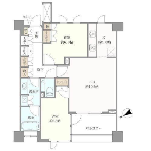 Ｔｈｅ目黒桜レジデンスの間取図