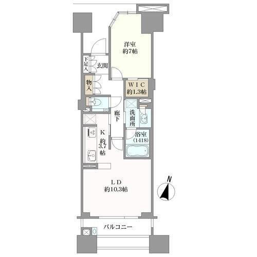 ウエストレジデンス大崎の間取図