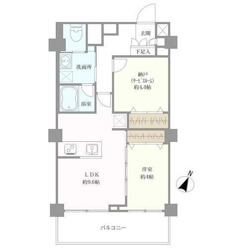 チサンマンション原宿の間取図