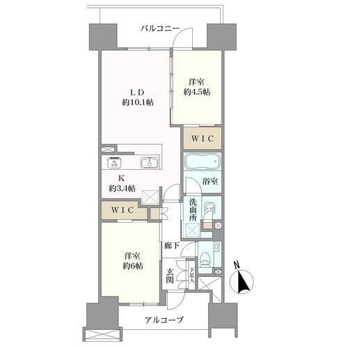 ジオ南砂町の間取図