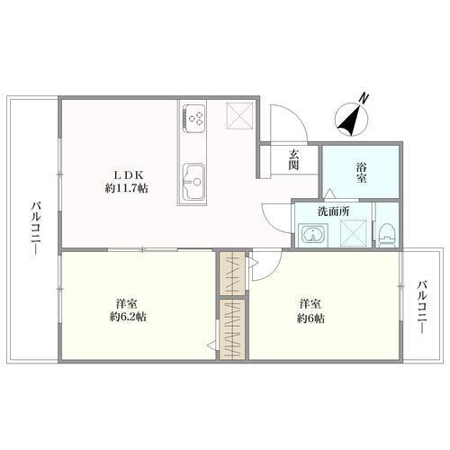 下丸子ハイコーポの間取図