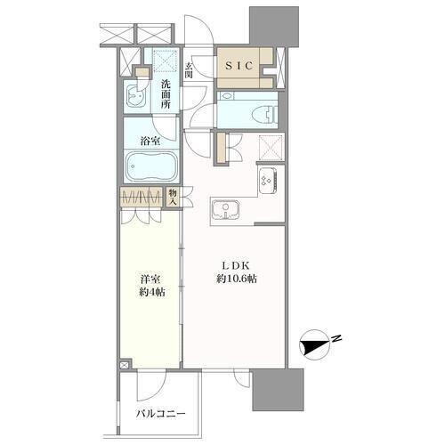 ブランズ東麻布の間取図