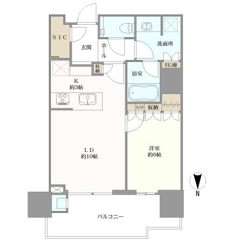ＨＡＲＵＭＩ　ＦＬＡＧ　ＳＵＮ　ＶＩＬＬＡＧＥの間取図