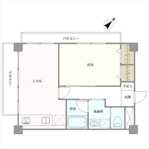 三田シャスターマンションの間取図
