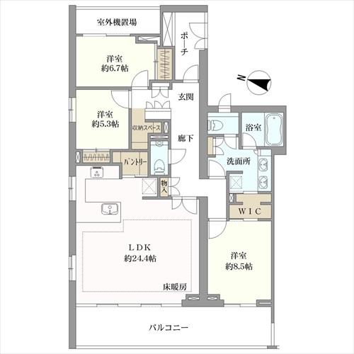 本郷パークハウス　ザ・プレミアフォートの間取図