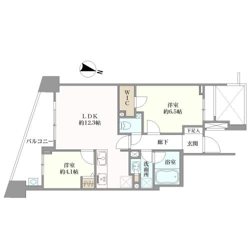 アールブラン大井町ミュゼの間取図