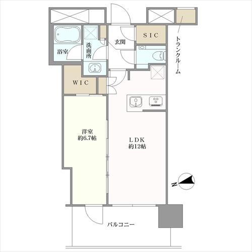 ワテラス　タワーレジデンスの間取図