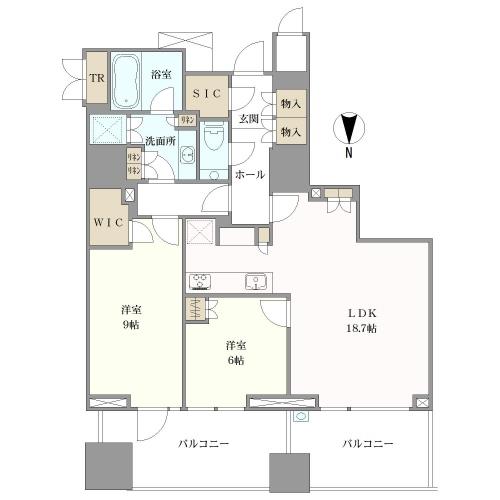 三田ガーデンヒルズの間取図