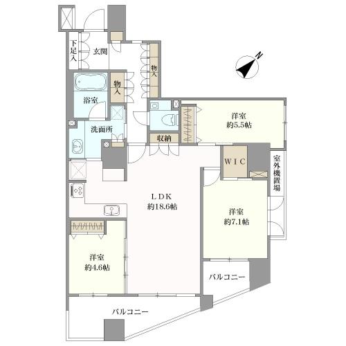 ハウスコート築地の間取図