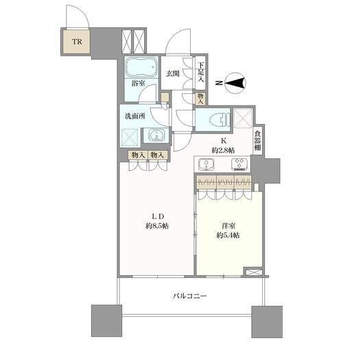 パークシティ大崎ザタワーの間取図