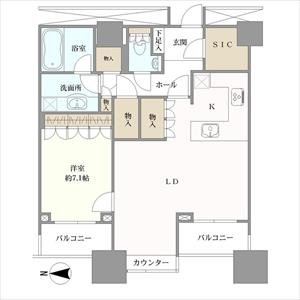 高輪ザ・レジデンスの間取図