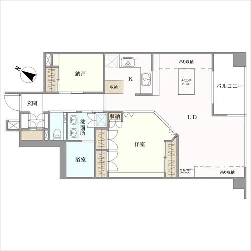 市谷逢坂テラスの間取図