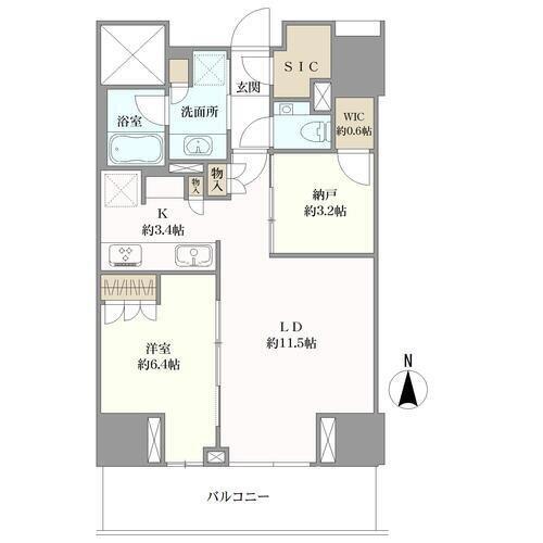ザ・パークハウス三田タワーの間取図