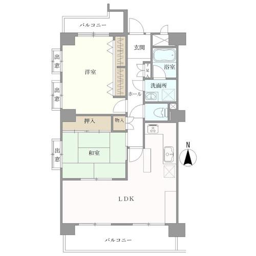 ライオンズマンション高針台の間取図
