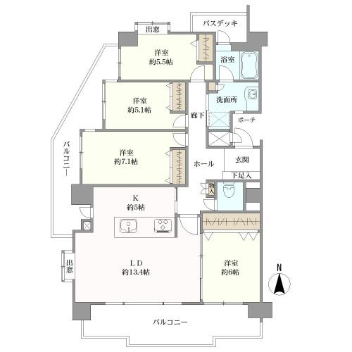 ネクサス山手通の間取図