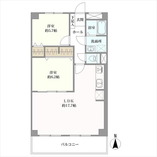 三旺マンション上脇の間取図