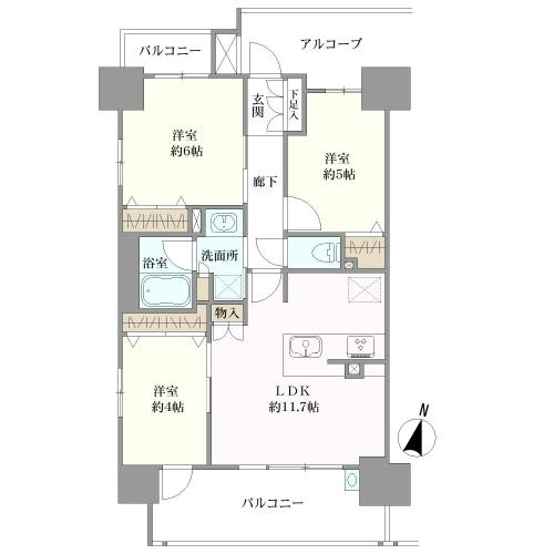 プレサンスロジェ守山駅前の間取図