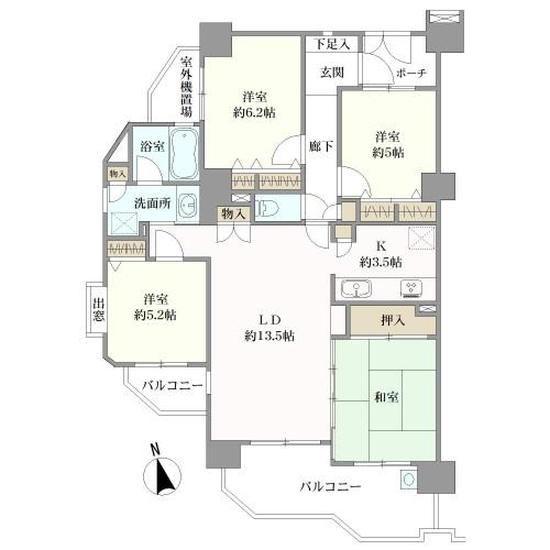 藤和シティホームズ神丘の間取図