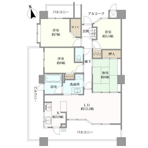 ライオンズステーションプラザ勝川壱番館の間取図