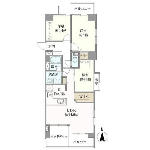 ライオンズマンション尾頭橋第二の間取図