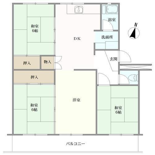 パビリオンかちがわの間取図
