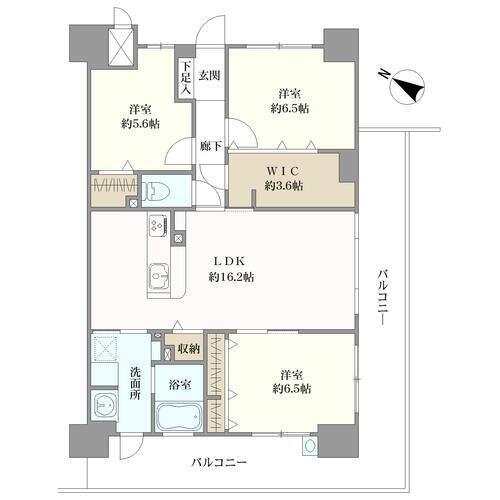 アルファスマート廿日市桜尾の間取図