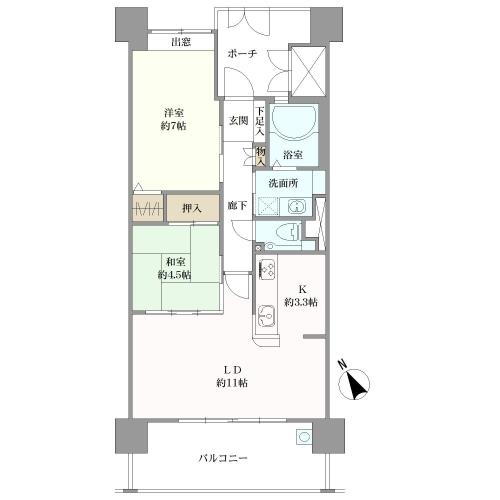 サンシティ大手町の間取図
