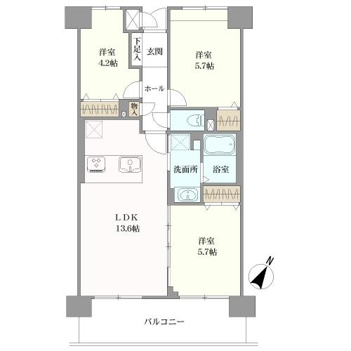 ファミール廿日市ウエステージの間取図