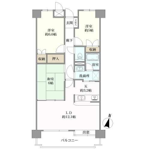 古江西町パーク・ホームズの間取図