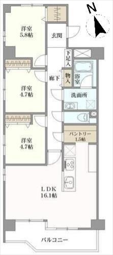 サンディア五日市の間取図