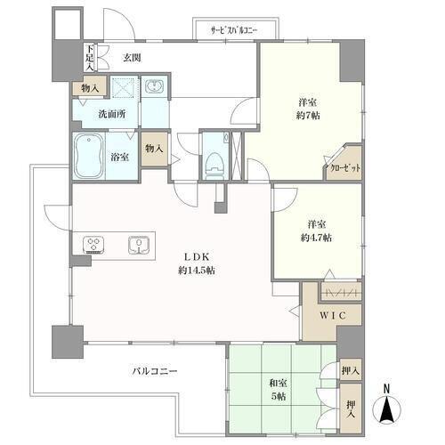 コムスペース大手町の間取図