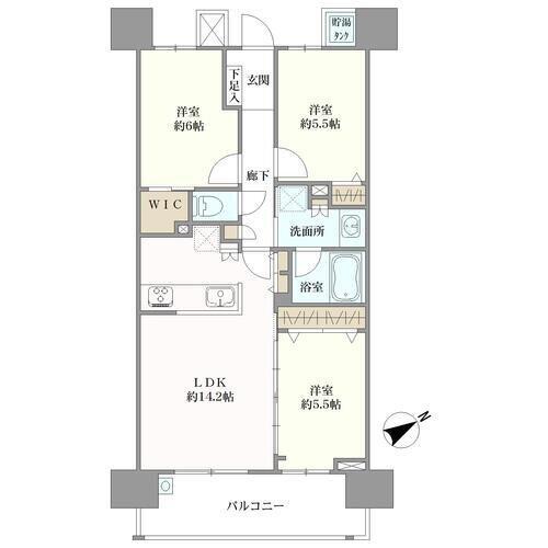 ライオンズ京橋川グランフォートの間取図