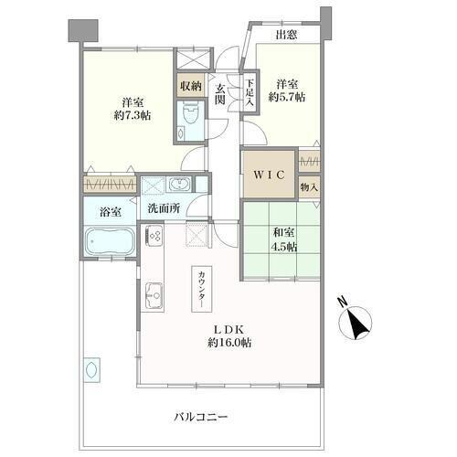 庚午中パーク・ホームズ［ガーデンズコート］の間取図