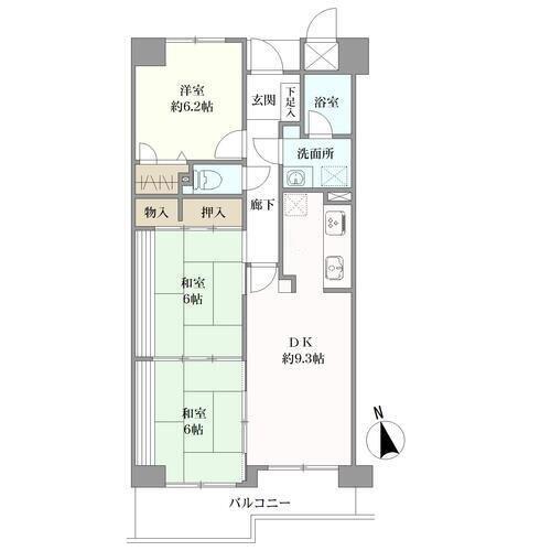サーパス江波山公園の間取図