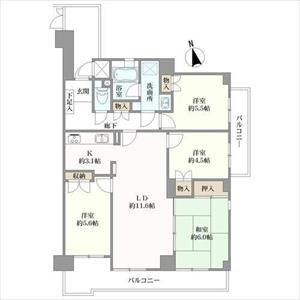 山根町パーク・ホームズ　の間取図