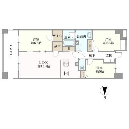 ライオンズステージ中野中央の間取図